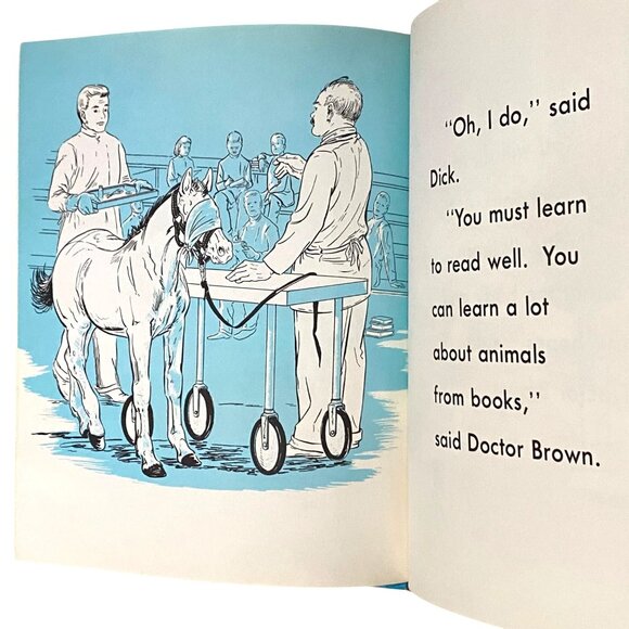 I Want to Be an Animal Doctor Hardcover Carla Greene Veterinarian Vintage 1950s - Picture 5 of 7